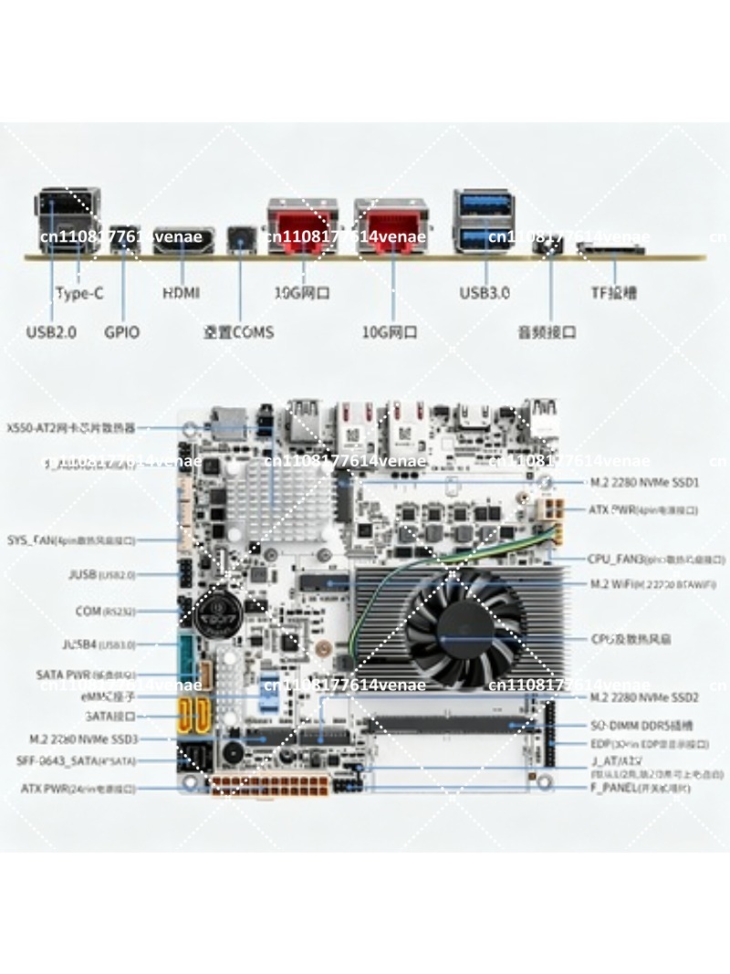 NAS Motherboard 8-Bay with N10 - đánh giá và giá Nas Motherboard 8 Sata Mini Itx