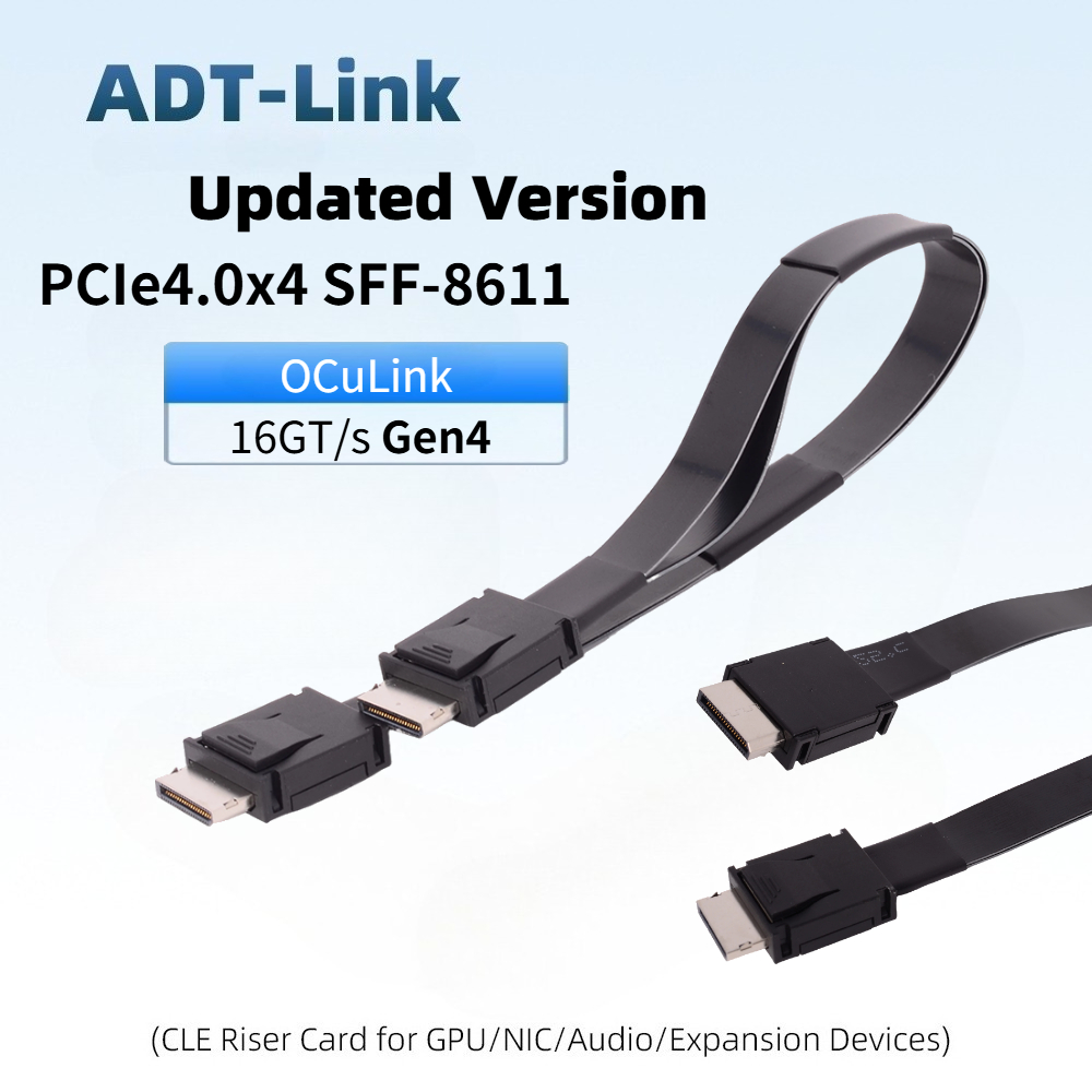 ADT-Link PCI-E 4.0 X4 SFF-8611 - đánh giá và giá Oculink Egpu Mini Pc